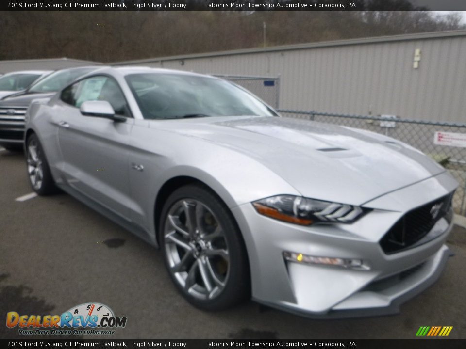 2019 Ford Mustang GT Premium Fastback Ingot Silver / Ebony Photo #3