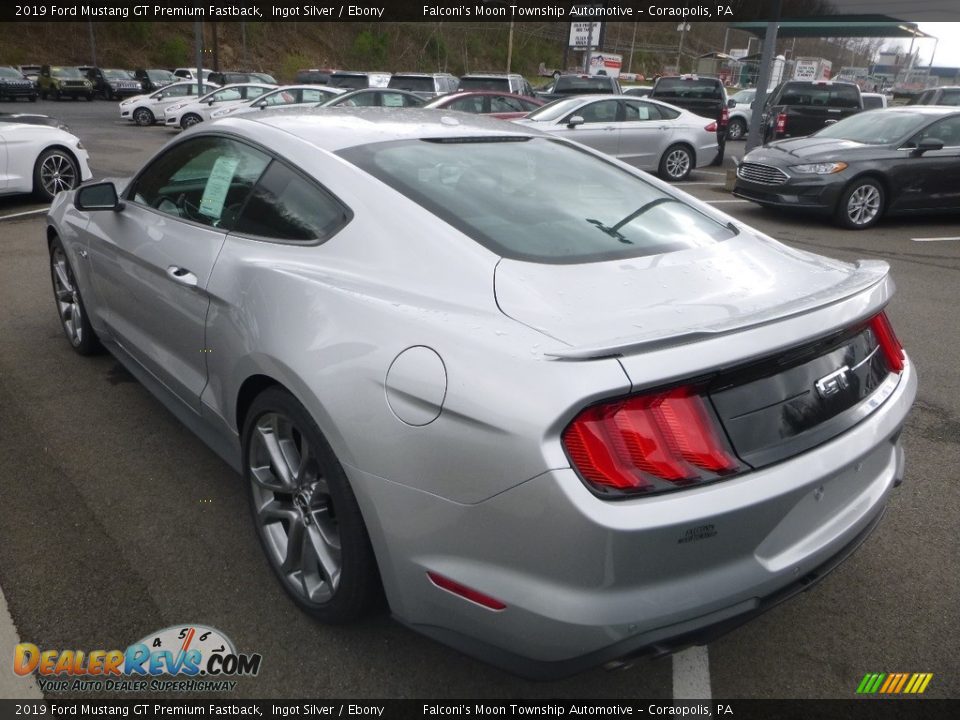 2019 Ford Mustang GT Premium Fastback Ingot Silver / Ebony Photo #6