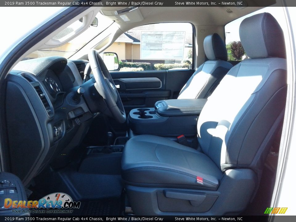 2019 Ram 3500 Tradesman Regular Cab 4x4 Chassis Bright White / Black/Diesel Gray Photo #10