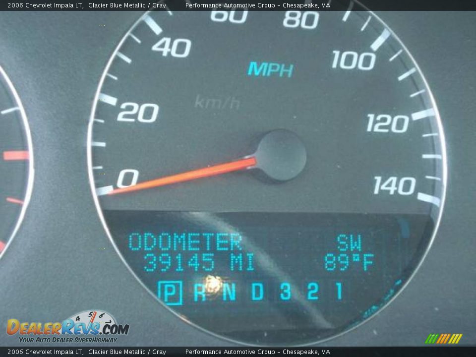 2006 Chevrolet Impala LT Glacier Blue Metallic / Gray Photo #10