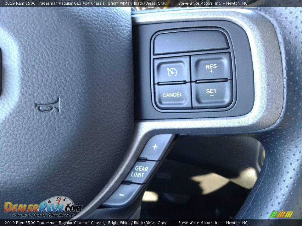 2019 Ram 3500 Tradesman Regular Cab 4x4 Chassis Bright White / Black/Diesel Gray Photo #15