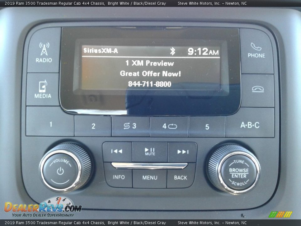 2019 Ram 3500 Tradesman Regular Cab 4x4 Chassis Bright White / Black/Diesel Gray Photo #18