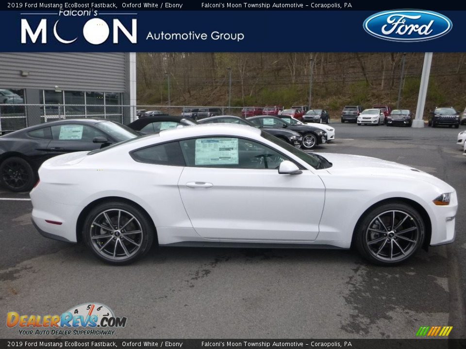 2019 Ford Mustang EcoBoost Fastback Oxford White / Ebony Photo #1