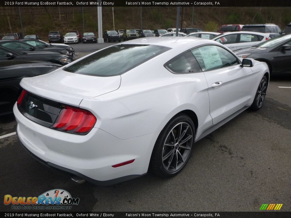 2019 Ford Mustang EcoBoost Fastback Oxford White / Ebony Photo #2