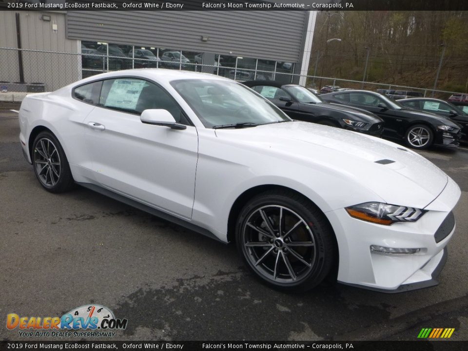 2019 Ford Mustang EcoBoost Fastback Oxford White / Ebony Photo #3