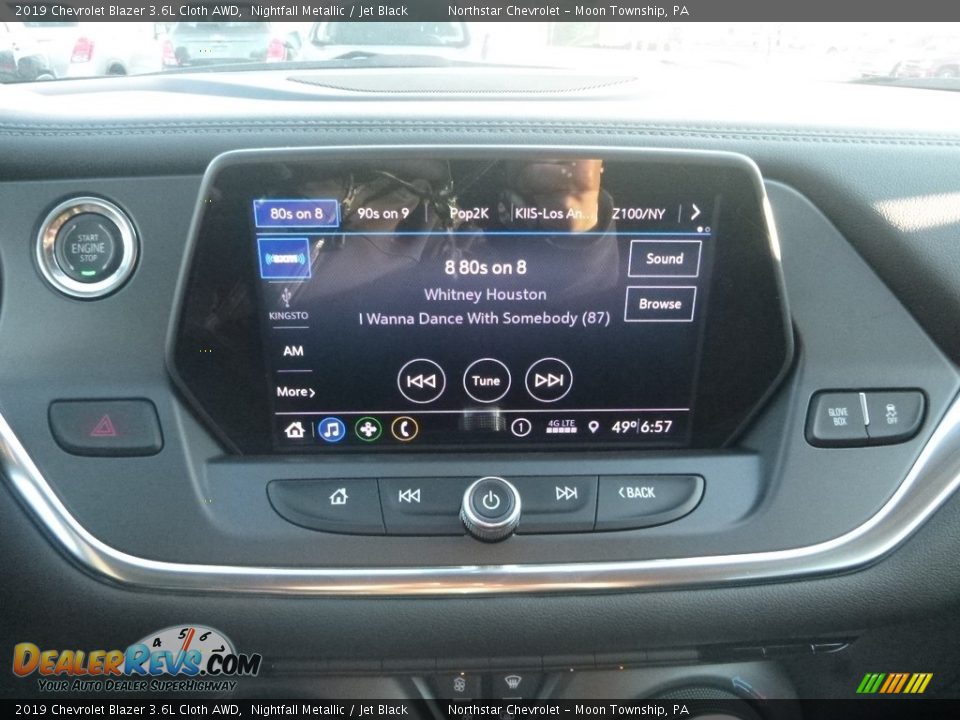 2019 Chevrolet Blazer 3.6L Cloth AWD Nightfall Metallic / Jet Black Photo #16