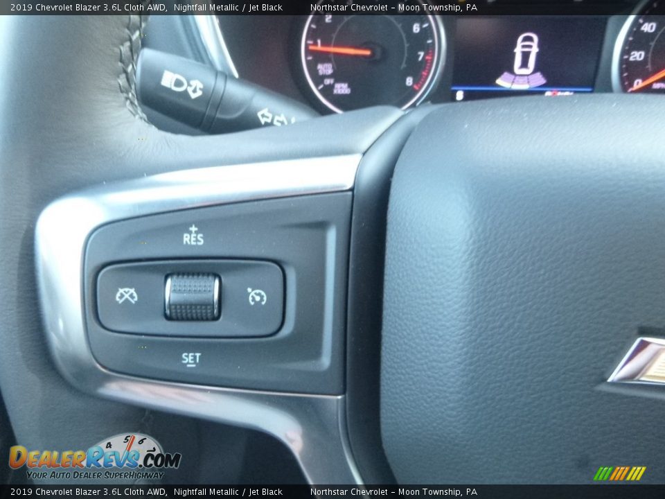 2019 Chevrolet Blazer 3.6L Cloth AWD Nightfall Metallic / Jet Black Photo #19