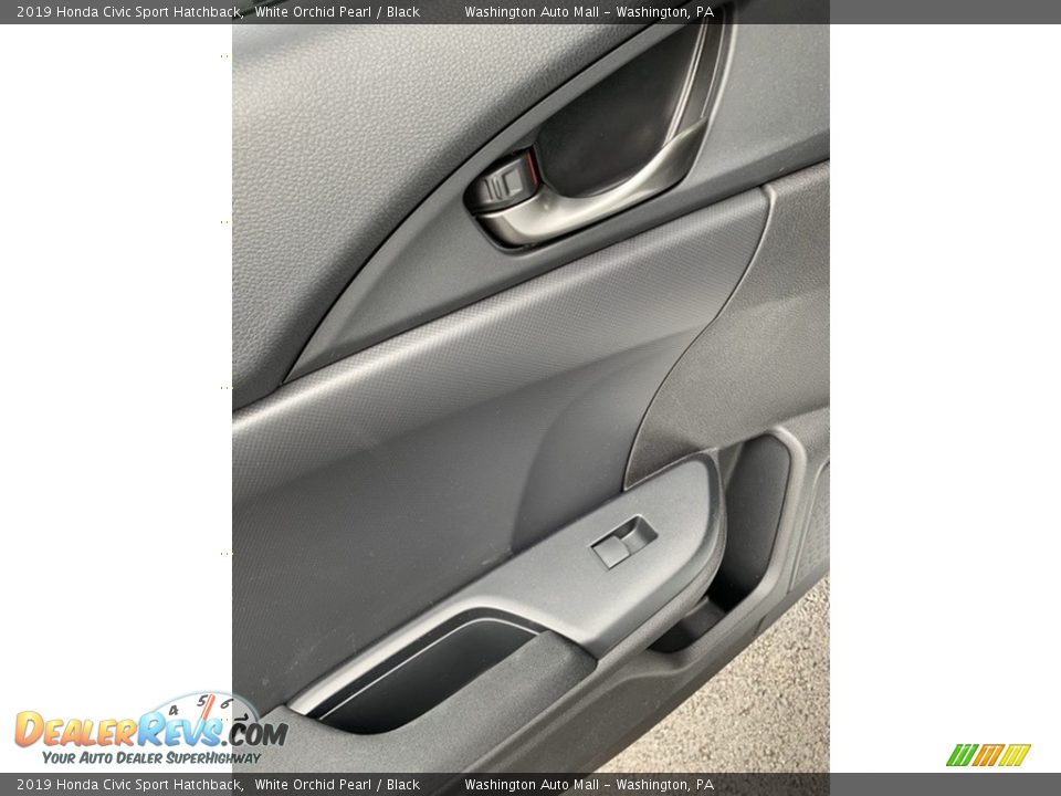 2019 Honda Civic Sport Hatchback White Orchid Pearl / Black Photo #17