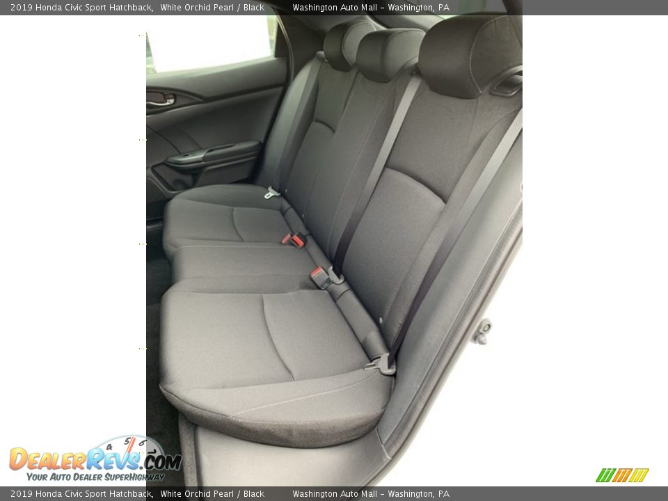 2019 Honda Civic Sport Hatchback White Orchid Pearl / Black Photo #18