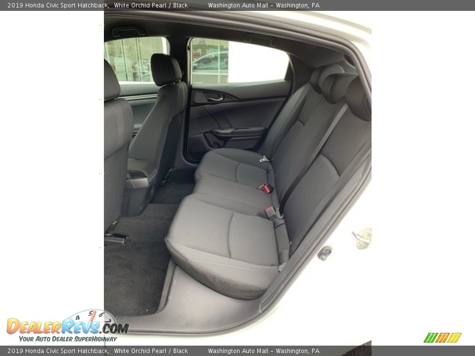 2019 Honda Civic Sport Hatchback White Orchid Pearl / Black Photo #19