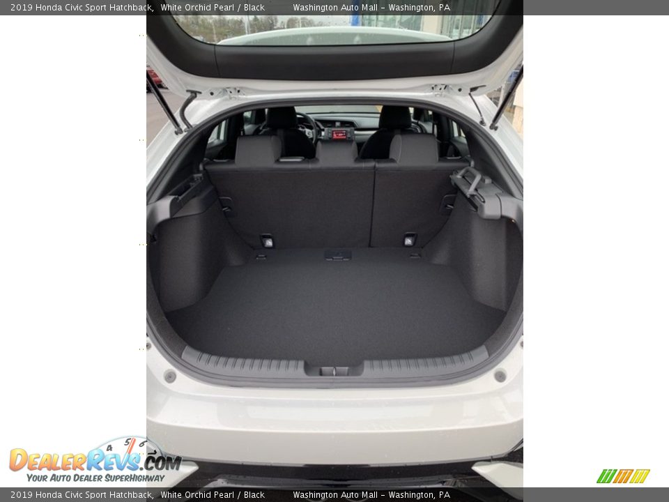 2019 Honda Civic Sport Hatchback White Orchid Pearl / Black Photo #21