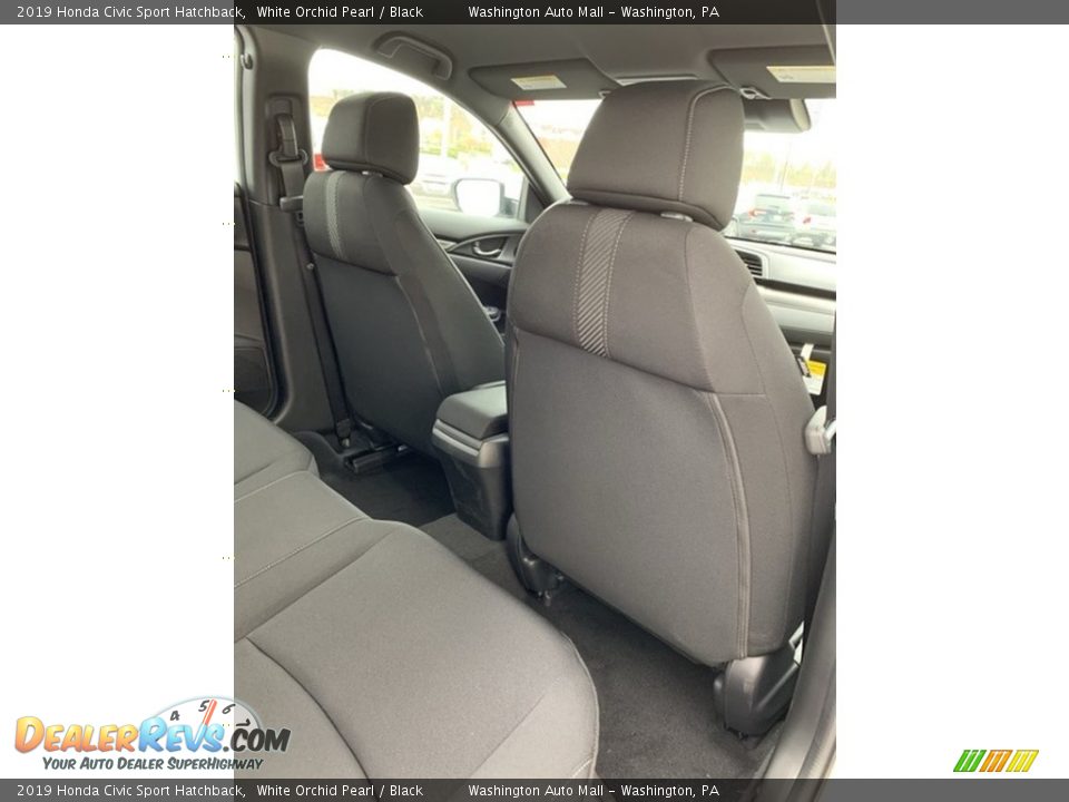 2019 Honda Civic Sport Hatchback White Orchid Pearl / Black Photo #25