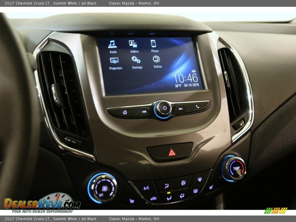2017 Chevrolet Cruze LT Summit White / Jet Black Photo #9