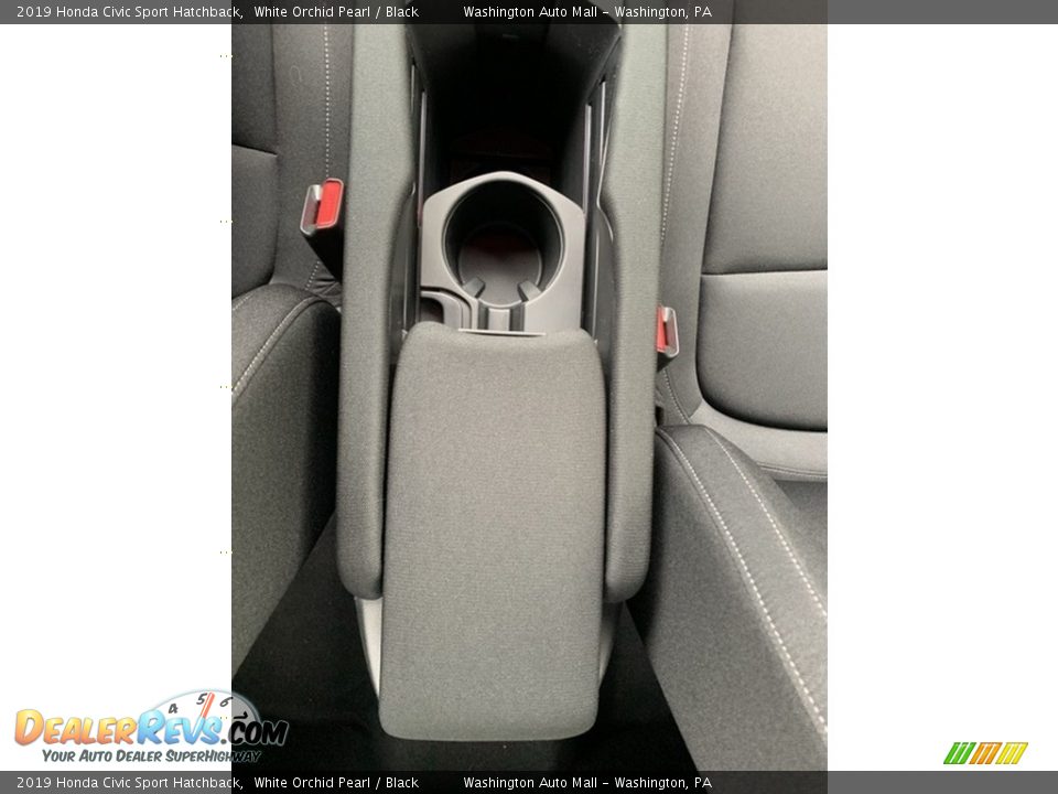 2019 Honda Civic Sport Hatchback White Orchid Pearl / Black Photo #34