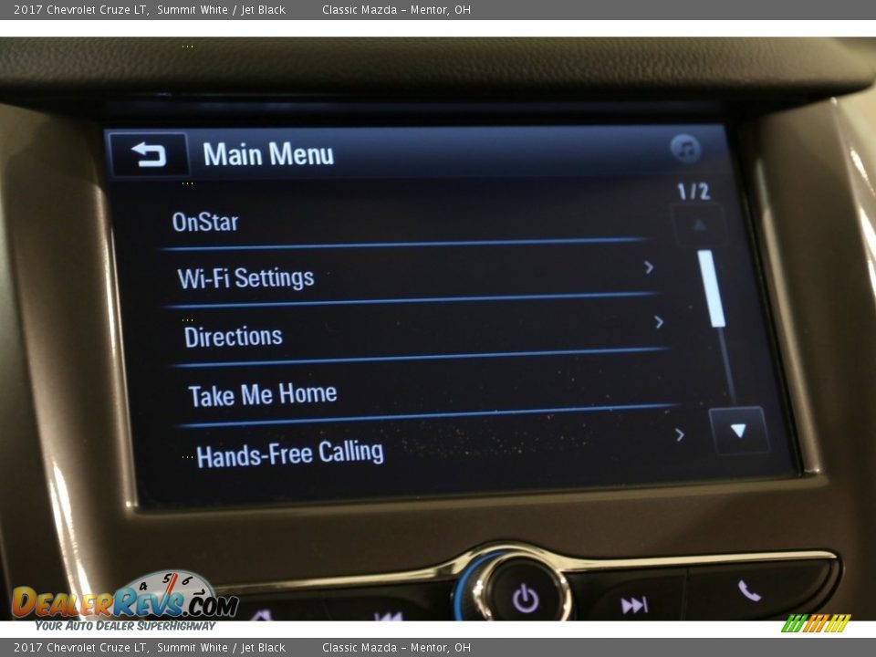 2017 Chevrolet Cruze LT Summit White / Jet Black Photo #13