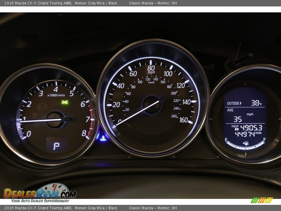 2016 Mazda CX-5 Grand Touring AWD Meteor Gray Mica / Black Photo #8