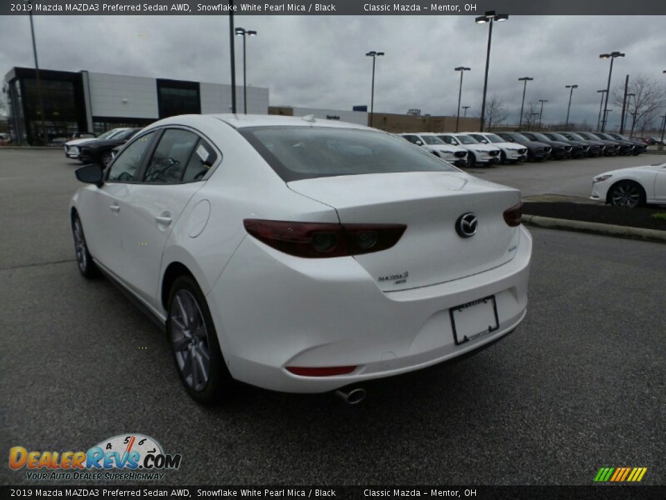 2019 Mazda MAZDA3 Preferred Sedan AWD Snowflake White Pearl Mica / Black Photo #5