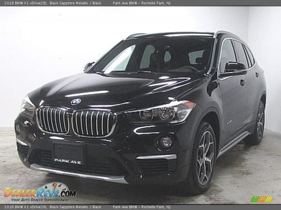 2018 BMW X1 xDrive28i Black Sapphire Metallic / Black Photo #1