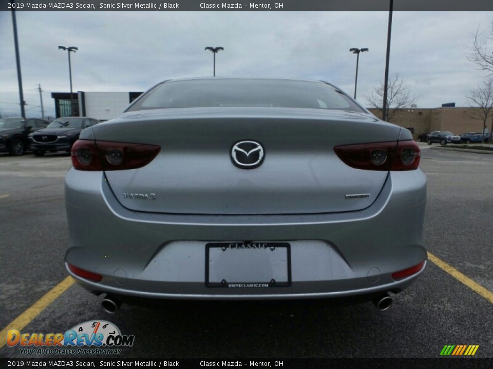 2019 Mazda MAZDA3 Sedan Sonic Silver Metallic / Black Photo #6