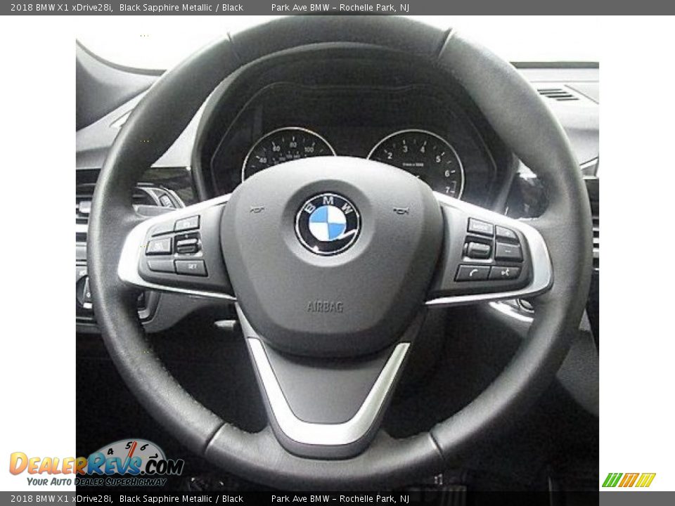 2018 BMW X1 xDrive28i Black Sapphire Metallic / Black Photo #23