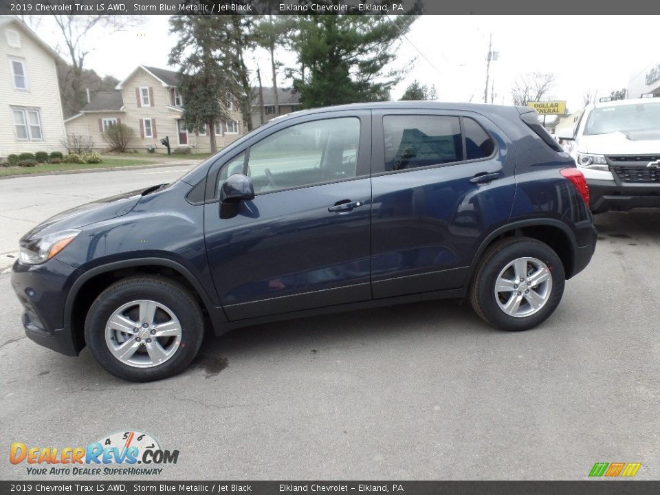 2019 Chevrolet Trax LS AWD Storm Blue Metallic / Jet Black Photo #4