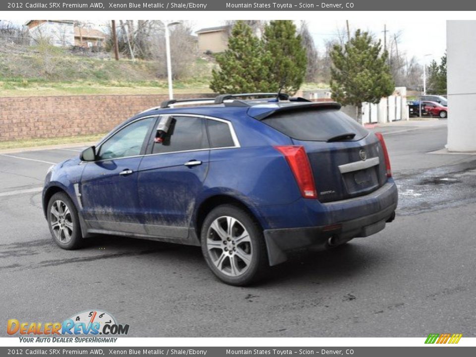 2012 Cadillac SRX Premium AWD Xenon Blue Metallic / Shale/Ebony Photo #4