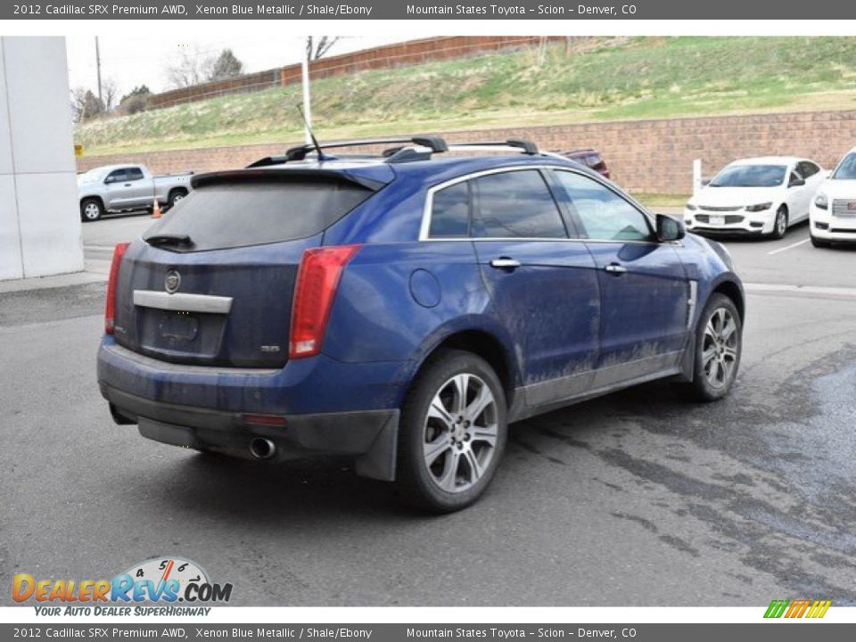 2012 Cadillac SRX Premium AWD Xenon Blue Metallic / Shale/Ebony Photo #6