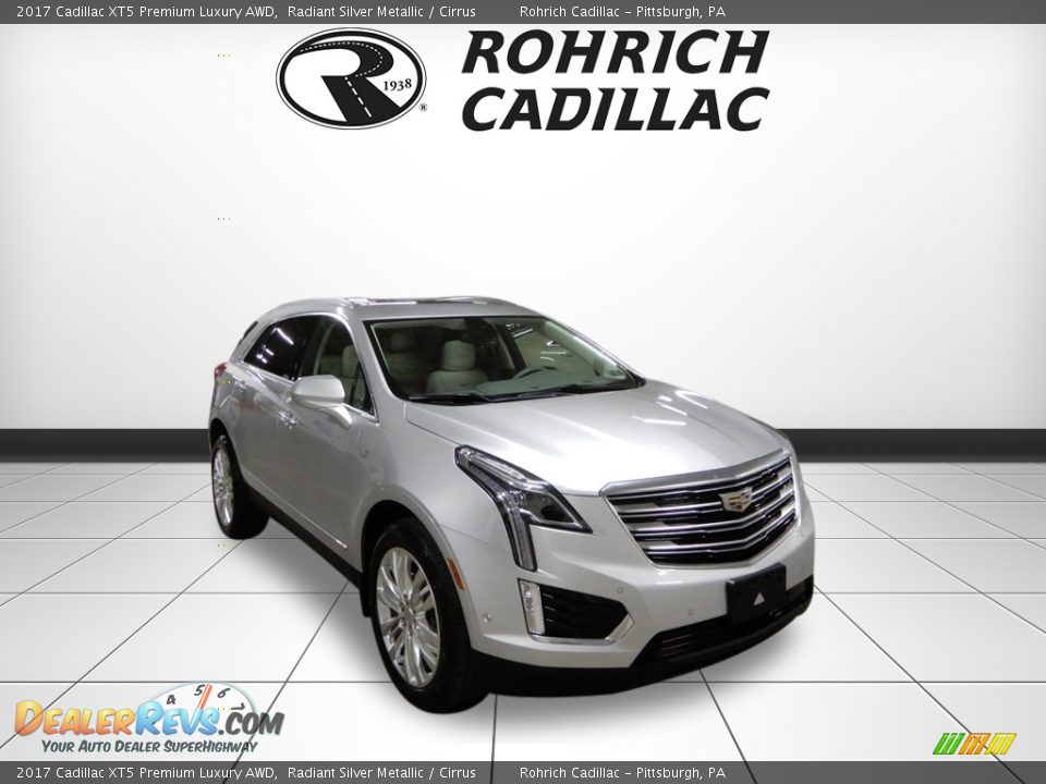 2017 Cadillac XT5 Premium Luxury AWD Radiant Silver Metallic / Cirrus Photo #7