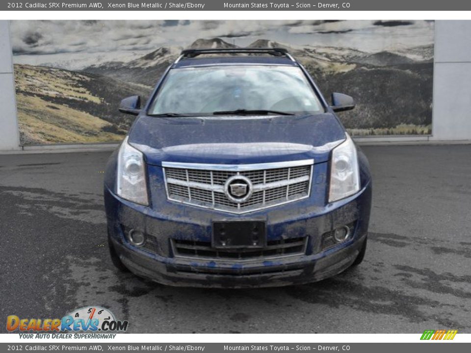 2012 Cadillac SRX Premium AWD Xenon Blue Metallic / Shale/Ebony Photo #8