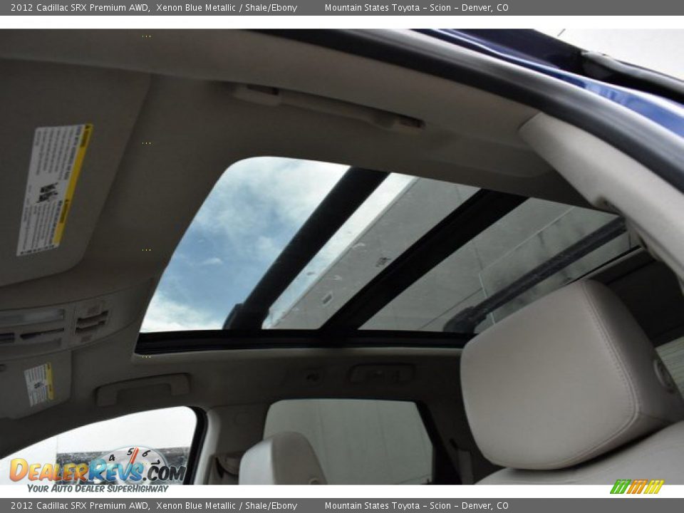 2012 Cadillac SRX Premium AWD Xenon Blue Metallic / Shale/Ebony Photo #10