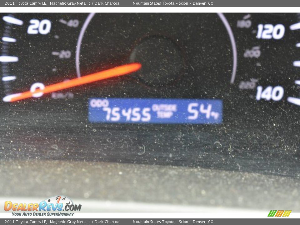 2011 Toyota Camry LE Magnetic Gray Metallic / Dark Charcoal Photo #12