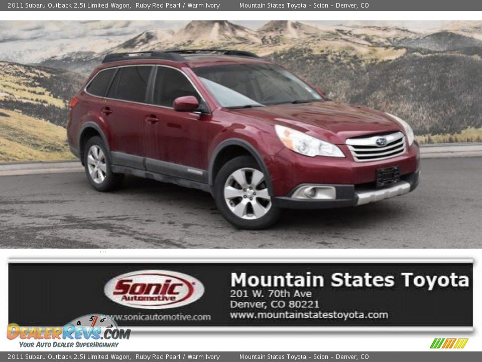 2011 Subaru Outback 2.5i Limited Wagon Ruby Red Pearl / Warm Ivory Photo #1