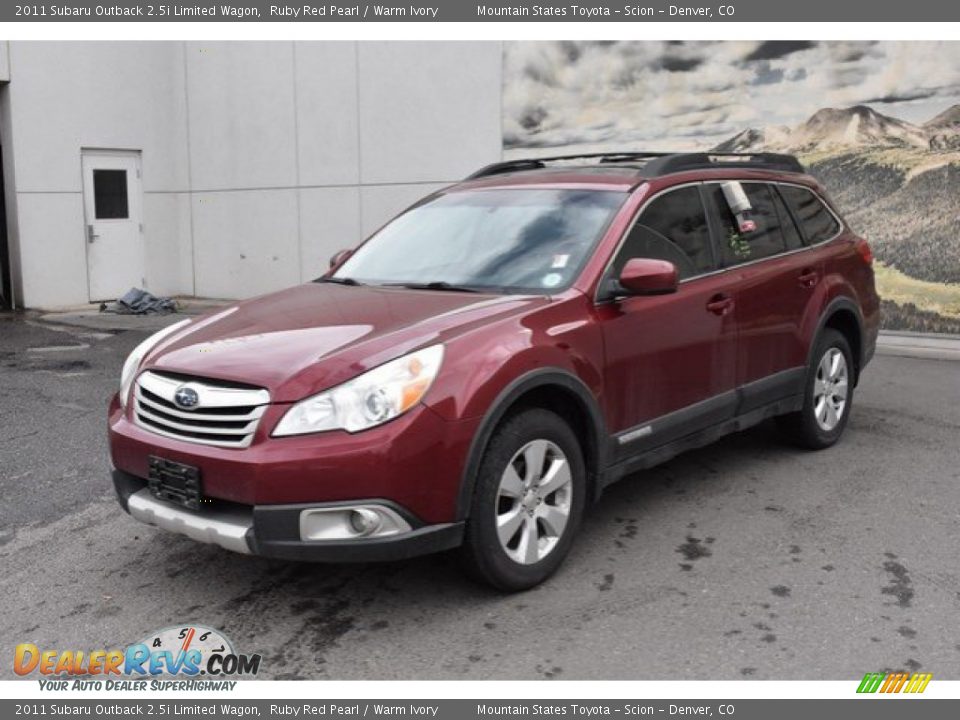 2011 Subaru Outback 2.5i Limited Wagon Ruby Red Pearl / Warm Ivory Photo #2