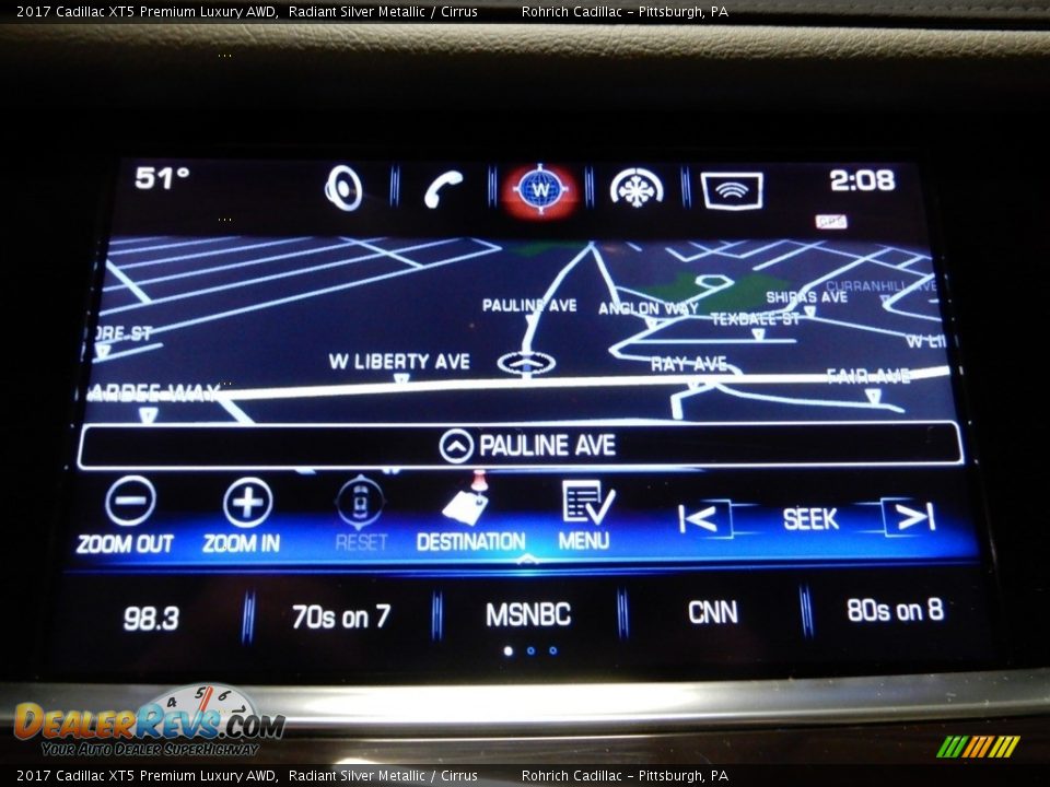 2017 Cadillac XT5 Premium Luxury AWD Radiant Silver Metallic / Cirrus Photo #24