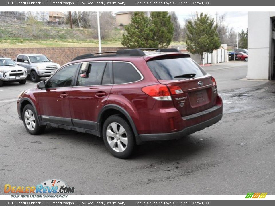 2011 Subaru Outback 2.5i Limited Wagon Ruby Red Pearl / Warm Ivory Photo #4