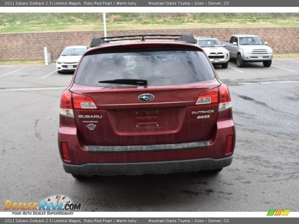 2011 Subaru Outback 2.5i Limited Wagon Ruby Red Pearl / Warm Ivory Photo #5