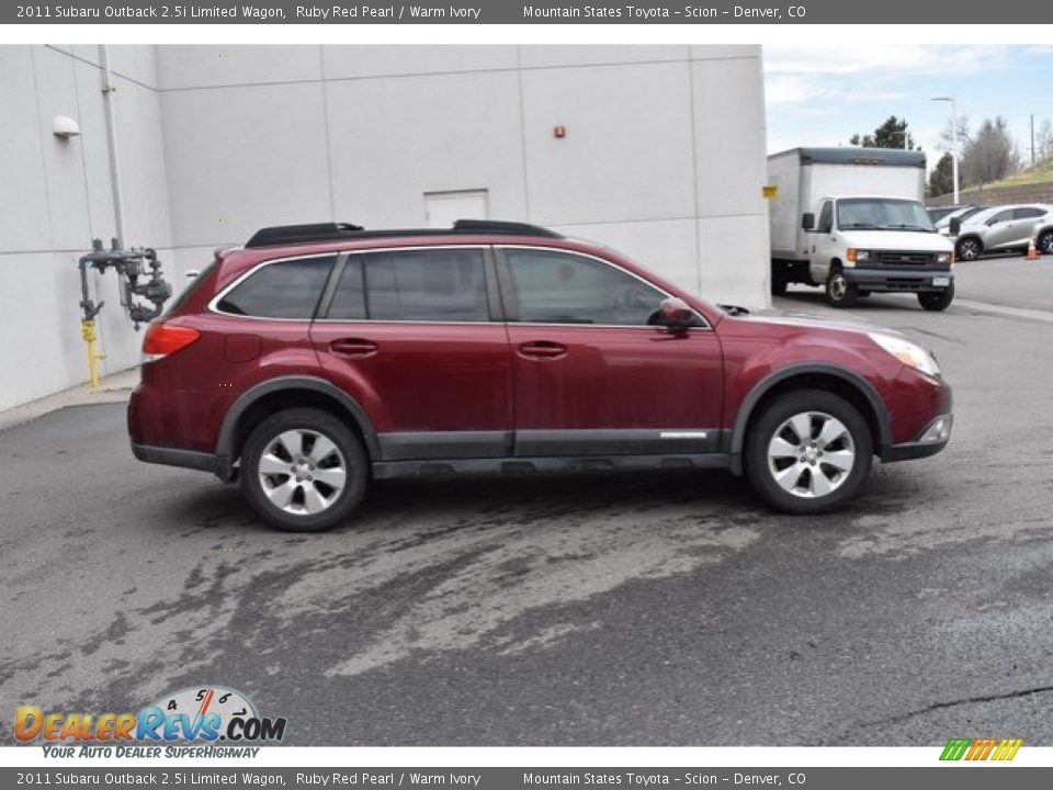 2011 Subaru Outback 2.5i Limited Wagon Ruby Red Pearl / Warm Ivory Photo #7