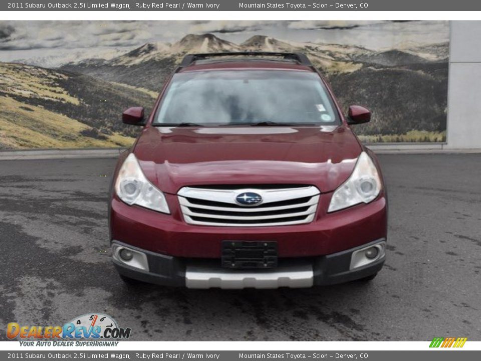 2011 Subaru Outback 2.5i Limited Wagon Ruby Red Pearl / Warm Ivory Photo #8