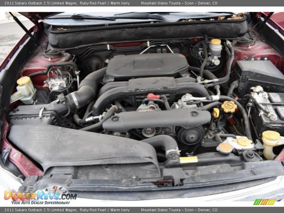 2011 Subaru Outback 2.5i Limited Wagon Ruby Red Pearl / Warm Ivory Photo #9