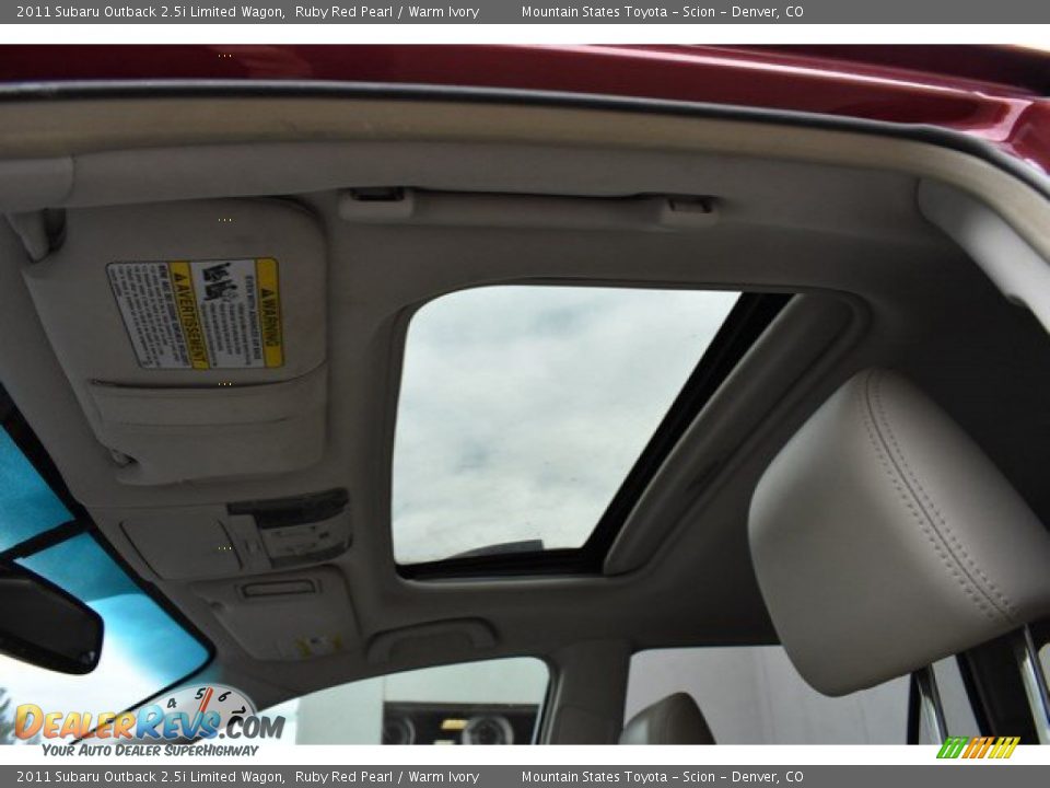 2011 Subaru Outback 2.5i Limited Wagon Ruby Red Pearl / Warm Ivory Photo #10