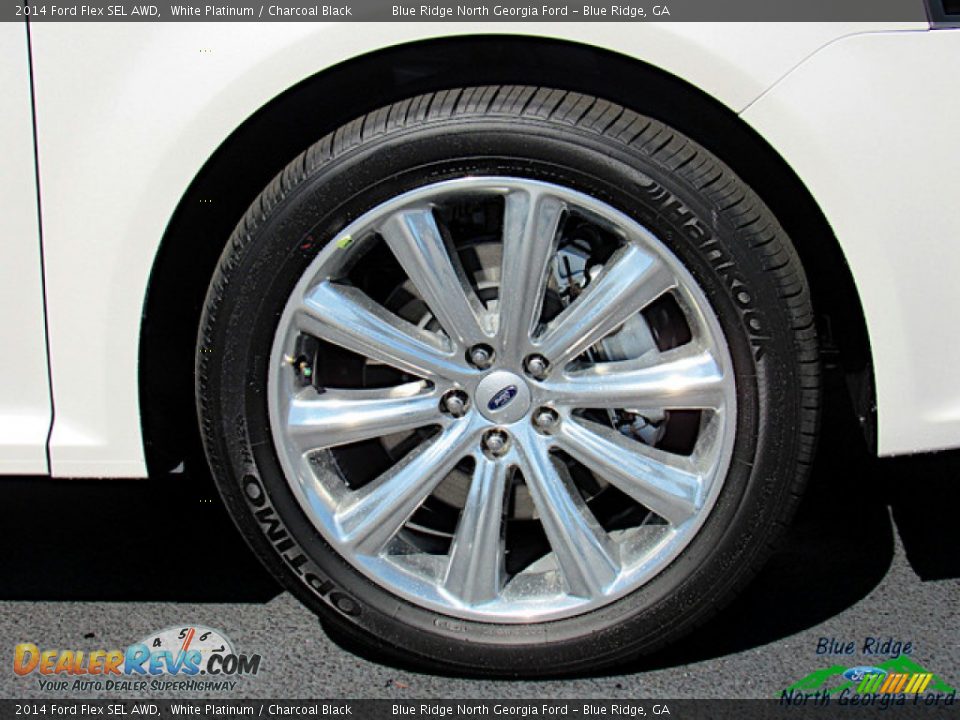 2014 Ford Flex SEL AWD White Platinum / Charcoal Black Photo #9
