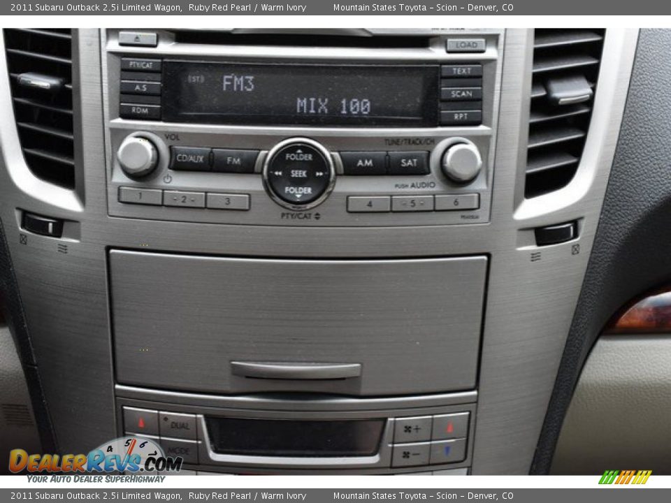 2011 Subaru Outback 2.5i Limited Wagon Ruby Red Pearl / Warm Ivory Photo #11
