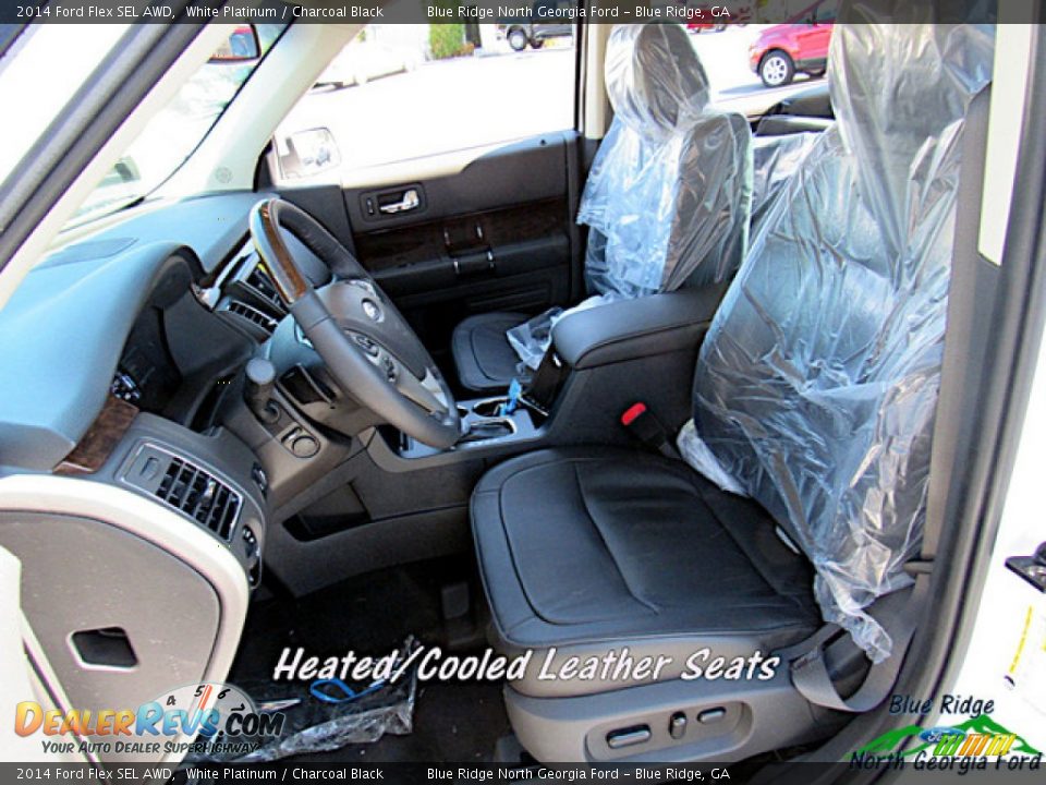 2014 Ford Flex SEL AWD White Platinum / Charcoal Black Photo #10