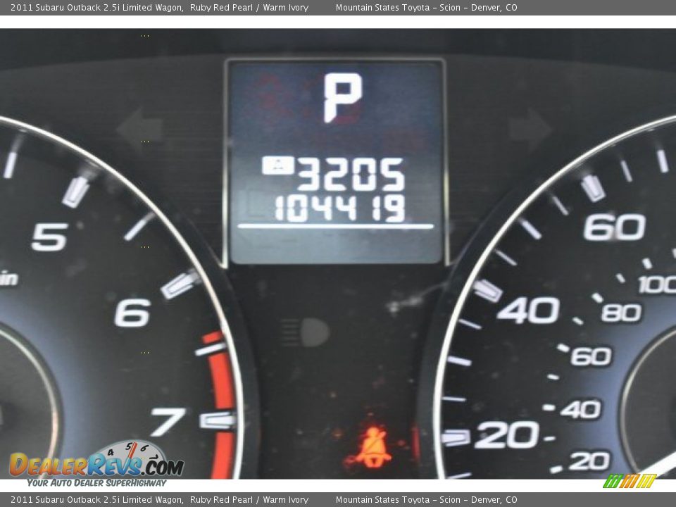 2011 Subaru Outback 2.5i Limited Wagon Ruby Red Pearl / Warm Ivory Photo #12