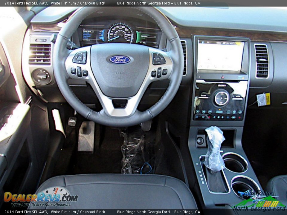 2014 Ford Flex SEL AWD White Platinum / Charcoal Black Photo #16