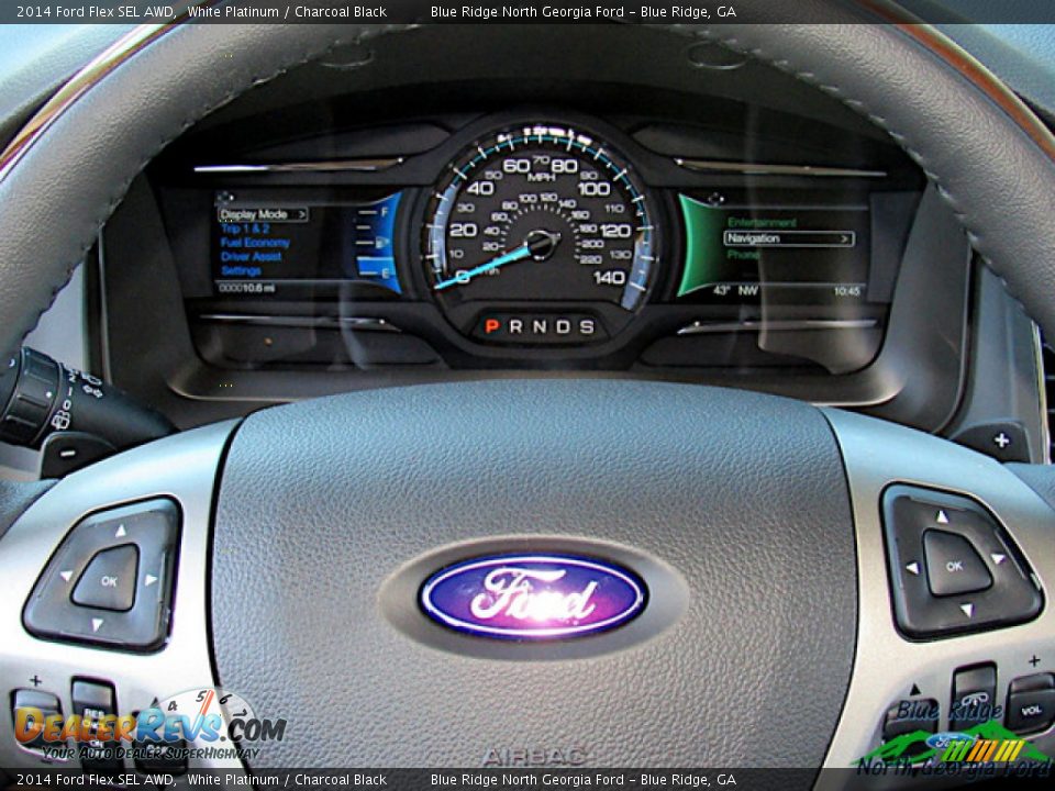 2014 Ford Flex SEL AWD White Platinum / Charcoal Black Photo #19