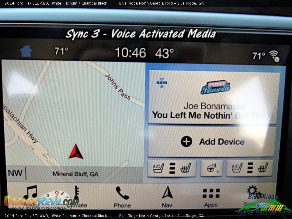 2014 Ford Flex SEL AWD White Platinum / Charcoal Black Photo #21