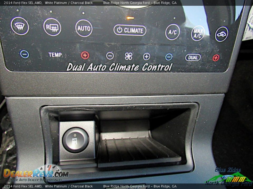2014 Ford Flex SEL AWD White Platinum / Charcoal Black Photo #24