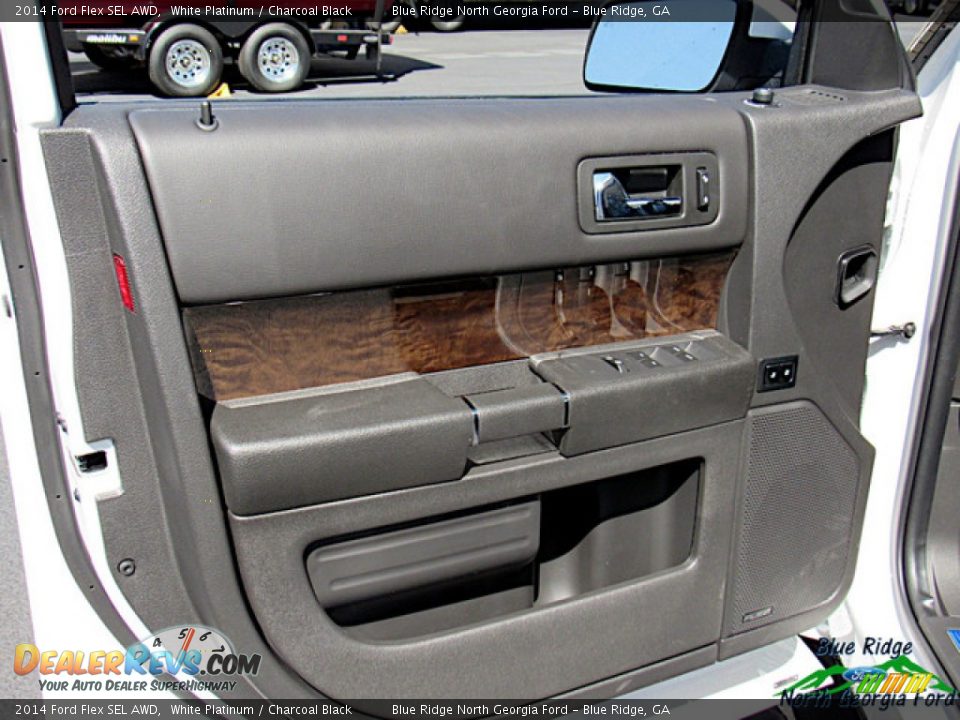 2014 Ford Flex SEL AWD White Platinum / Charcoal Black Photo #29