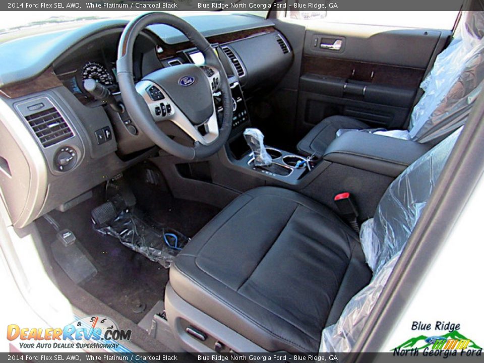 2014 Ford Flex SEL AWD White Platinum / Charcoal Black Photo #30